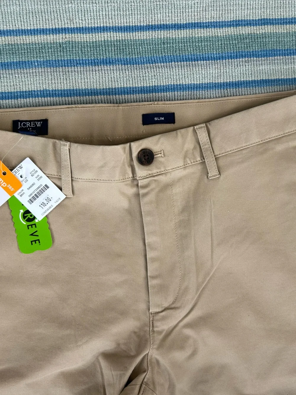 New men’s J crew flex slim khaki Chino pants 33